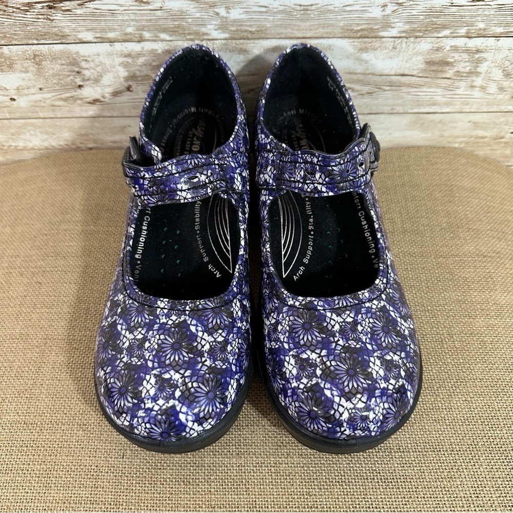 Easy Works By Easy Street- Sketchers- Blue Mosaic Mary Jane Work Shoe- Size 8 - Picture 2 of 9